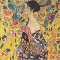 Dama con abanico Gustav Klimt